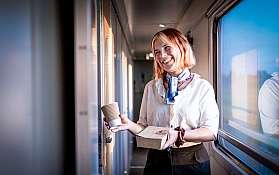 Service an Bord des BTE AutoReiseZug